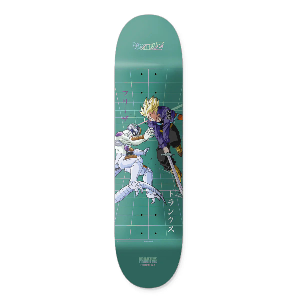 Primitive x DragonBall Z Timeline Teal 8.125" Skateboard Deck