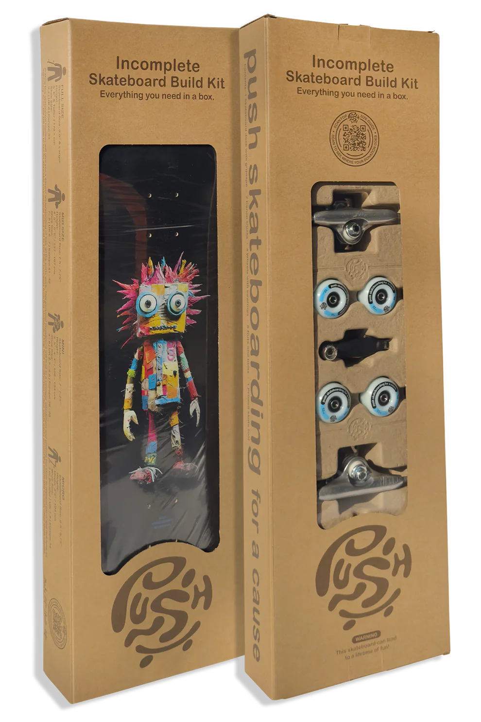 Push Rag Doll Guy First Push 8.0" In-Complete Skateboard