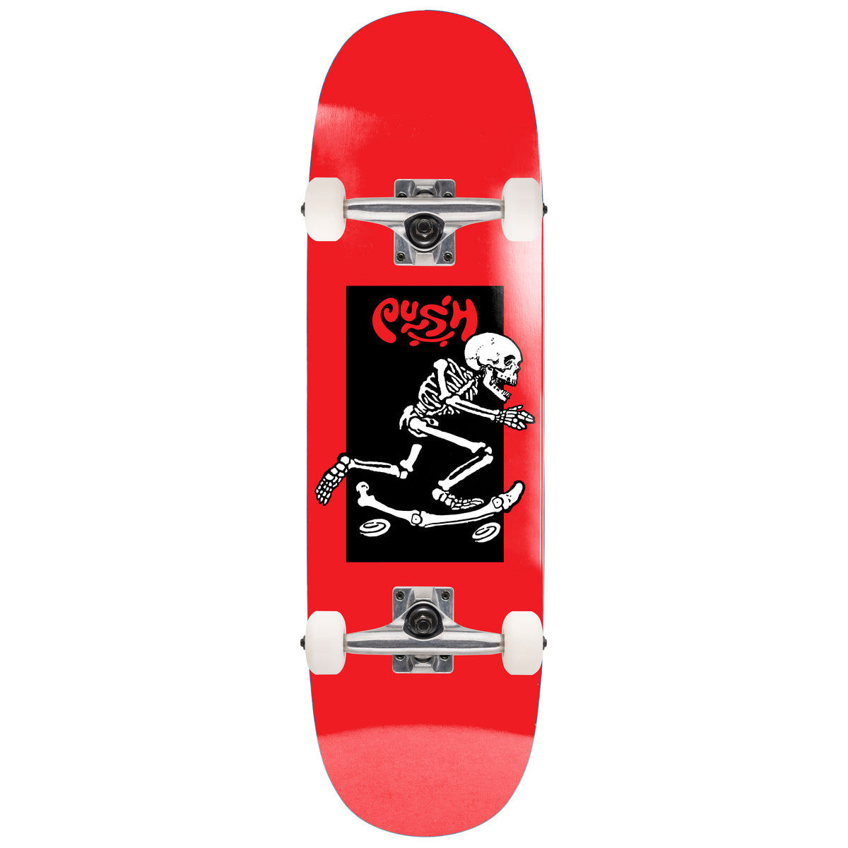 Push Skeleton Push FP Modern Mini Red 8.0" x 28" Complete Skateboard