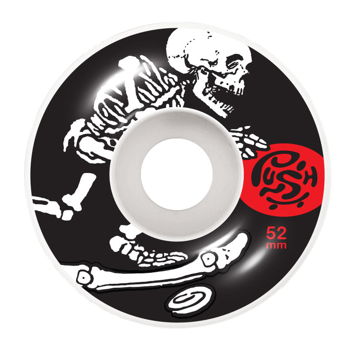 Push Skeleton Push FP Modern Mini Red 8.0" x 28" Complete Skateboard