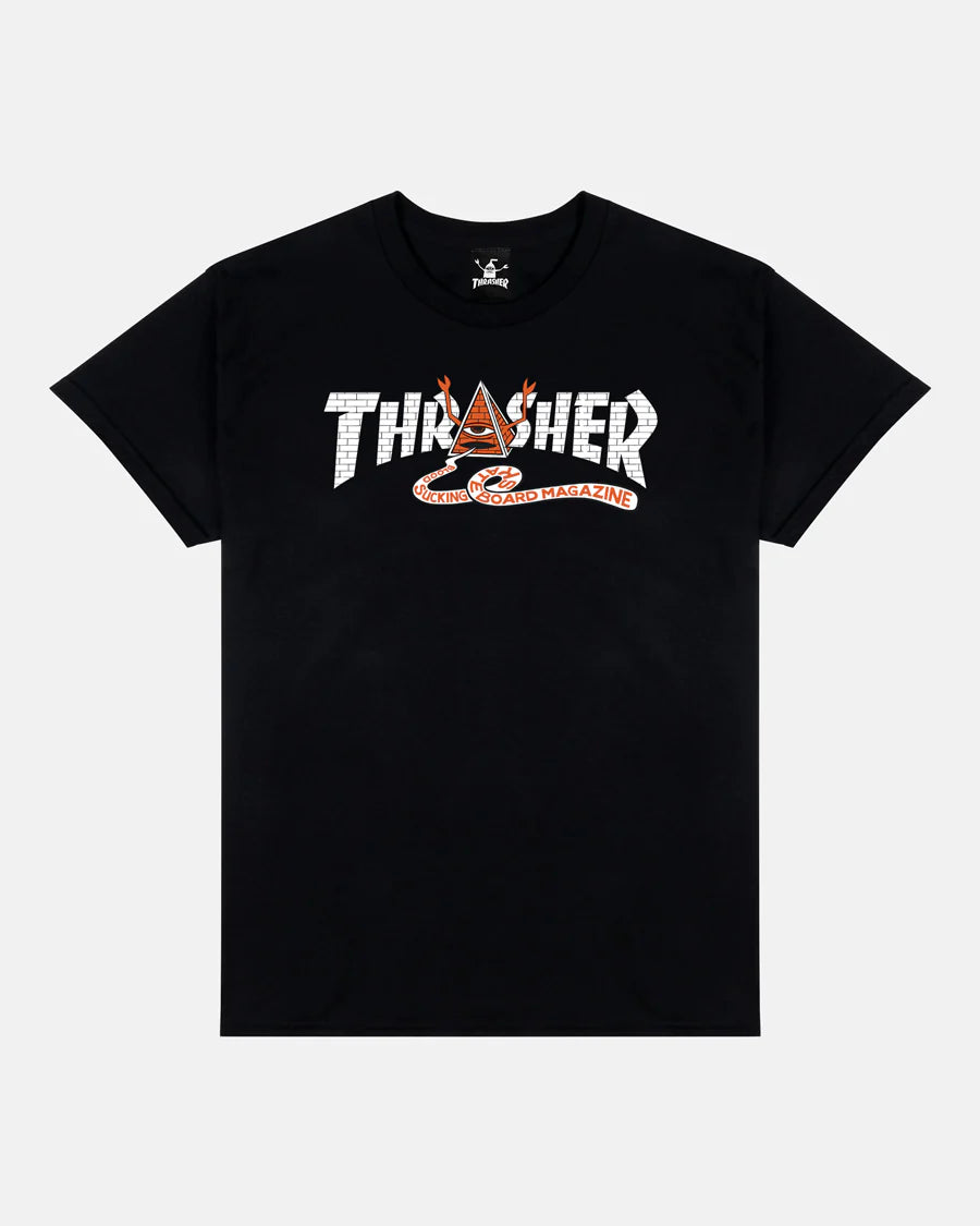 Thrasher X Toy Machine Pyramid Black S/s Shirt