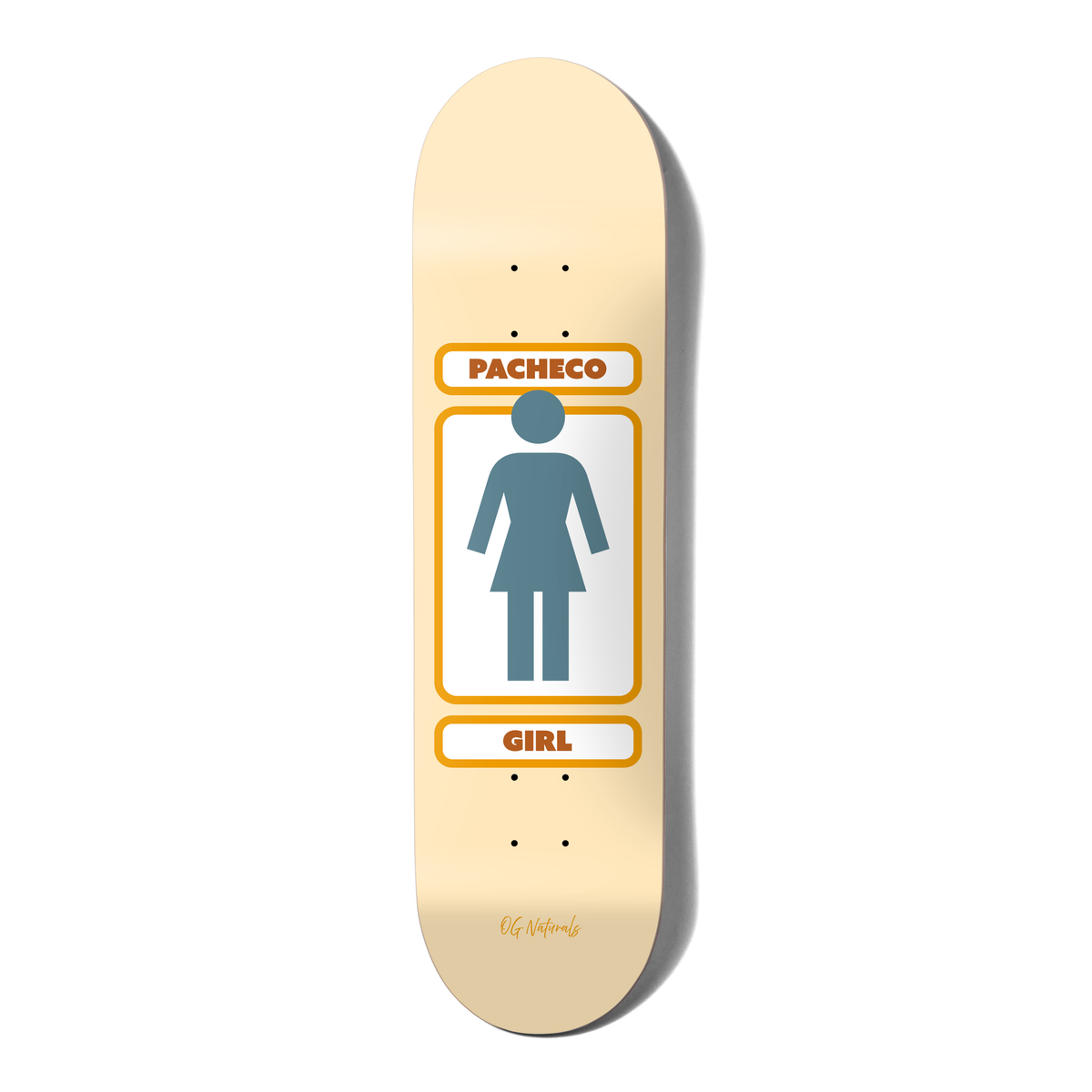 Girl Pacheco 93 Til Naturals 8.375" Skateboard Deck