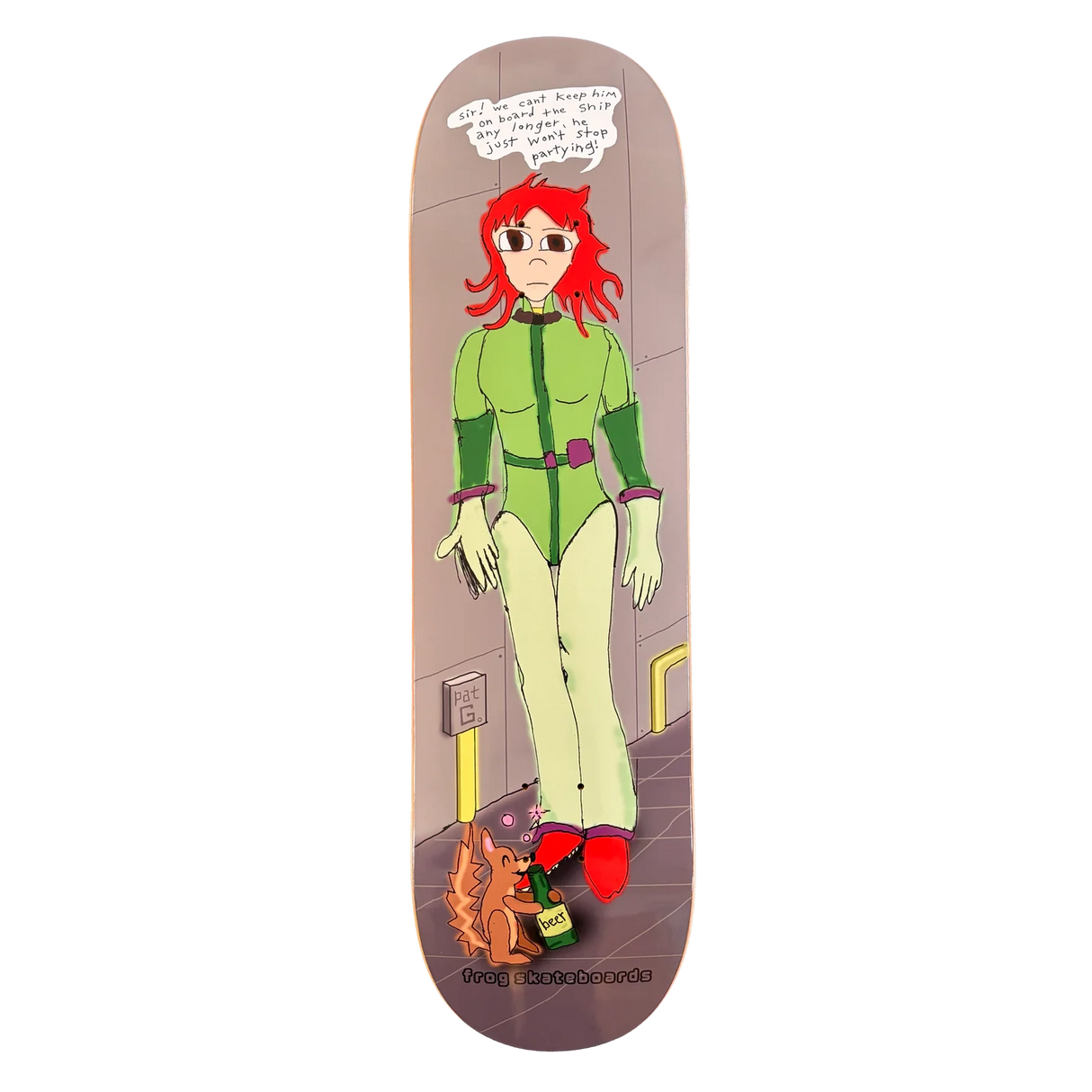 Frog Party Squirrel Pat G 8.5" Skateboard Deck