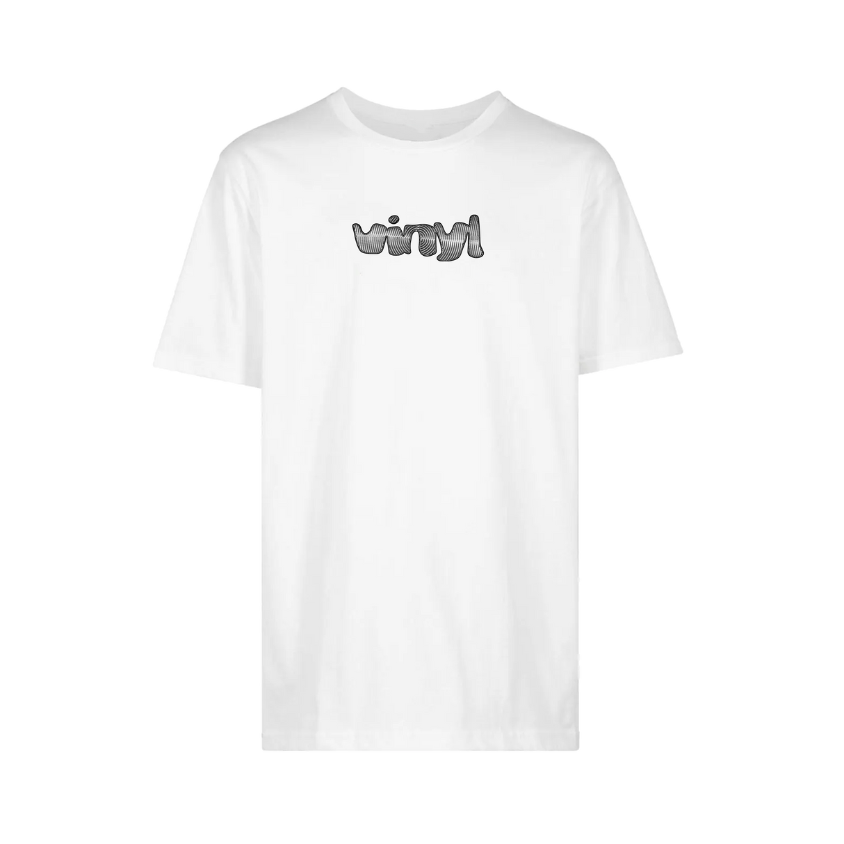 Vinyl Spiral Logo White S/s Shirt