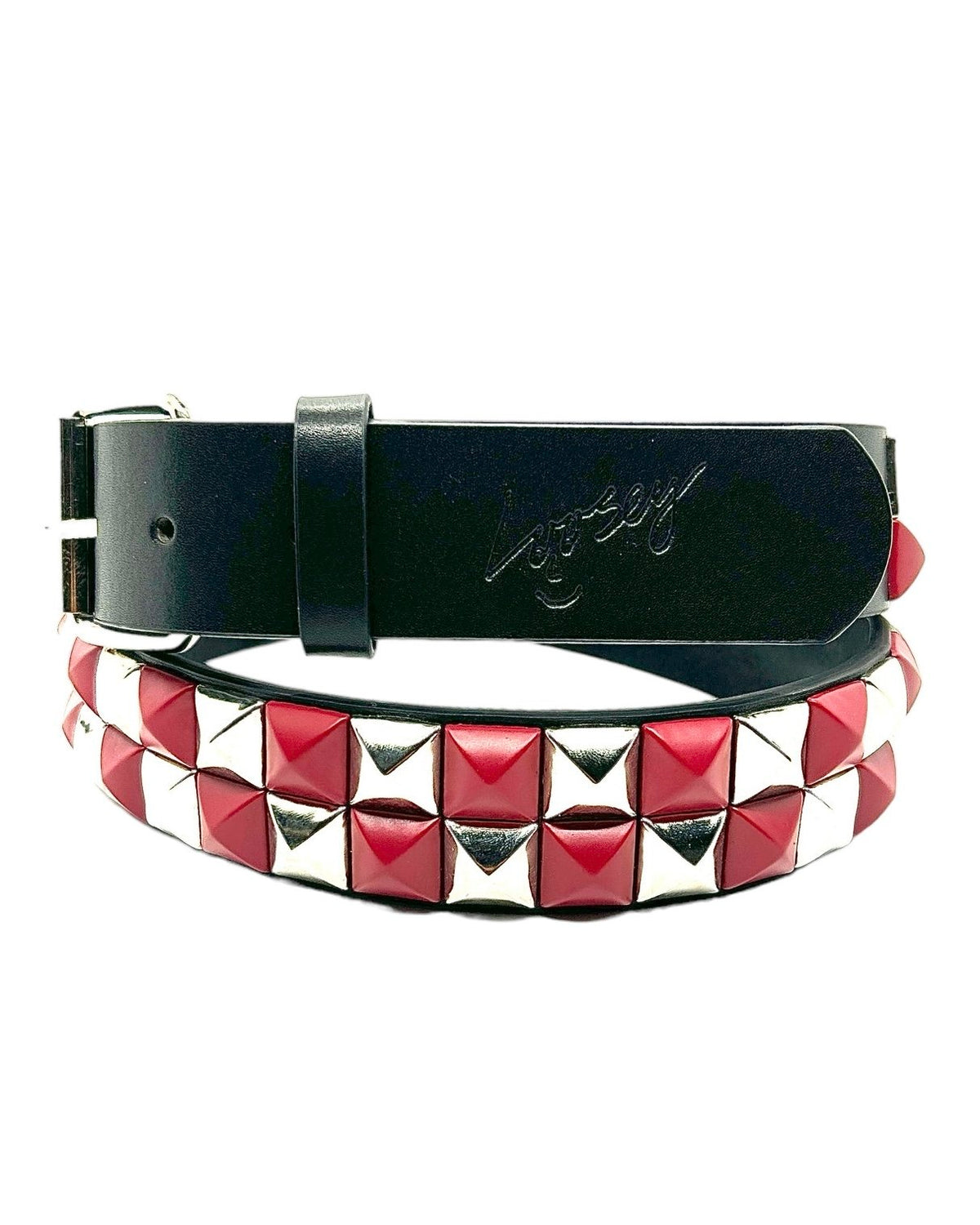 Loosey Red Checkered Stud Finder Belt – Long Beach Skate Co display picture 2