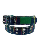 Loosey Plaid Grommet Belt