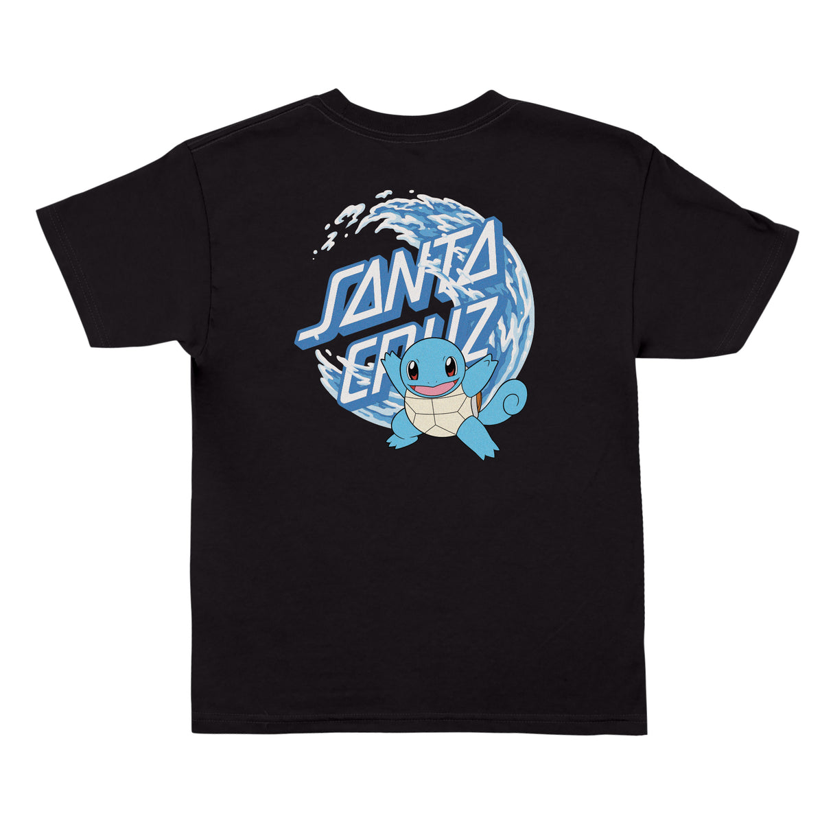 Santa Cruz x Pok√©mon Water Type 1 Black Midweight Youth S/s Shirt