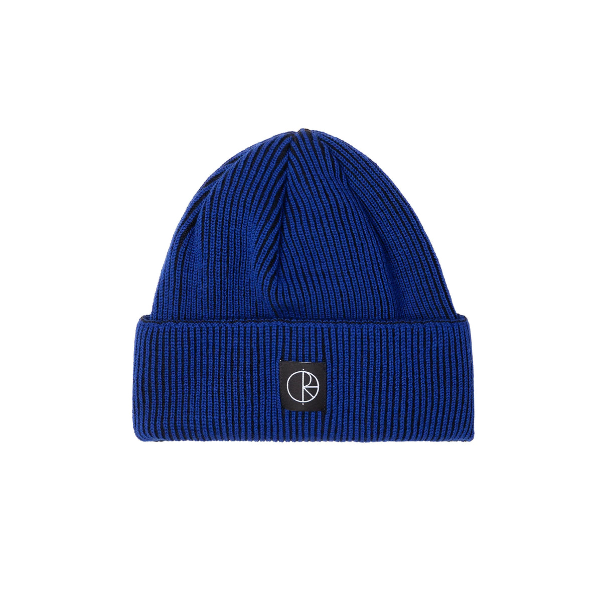 Polar Lines Merino Egyptian Blue/Black Beanie
