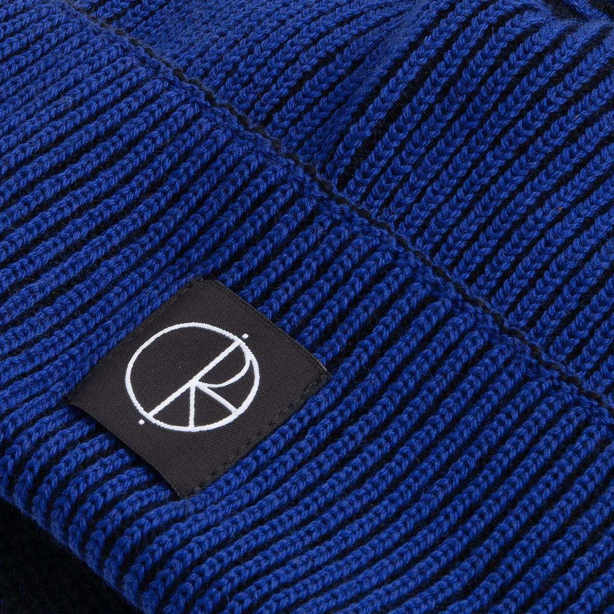 Polar Lines Merino Egyptian Blue/Black Beanie