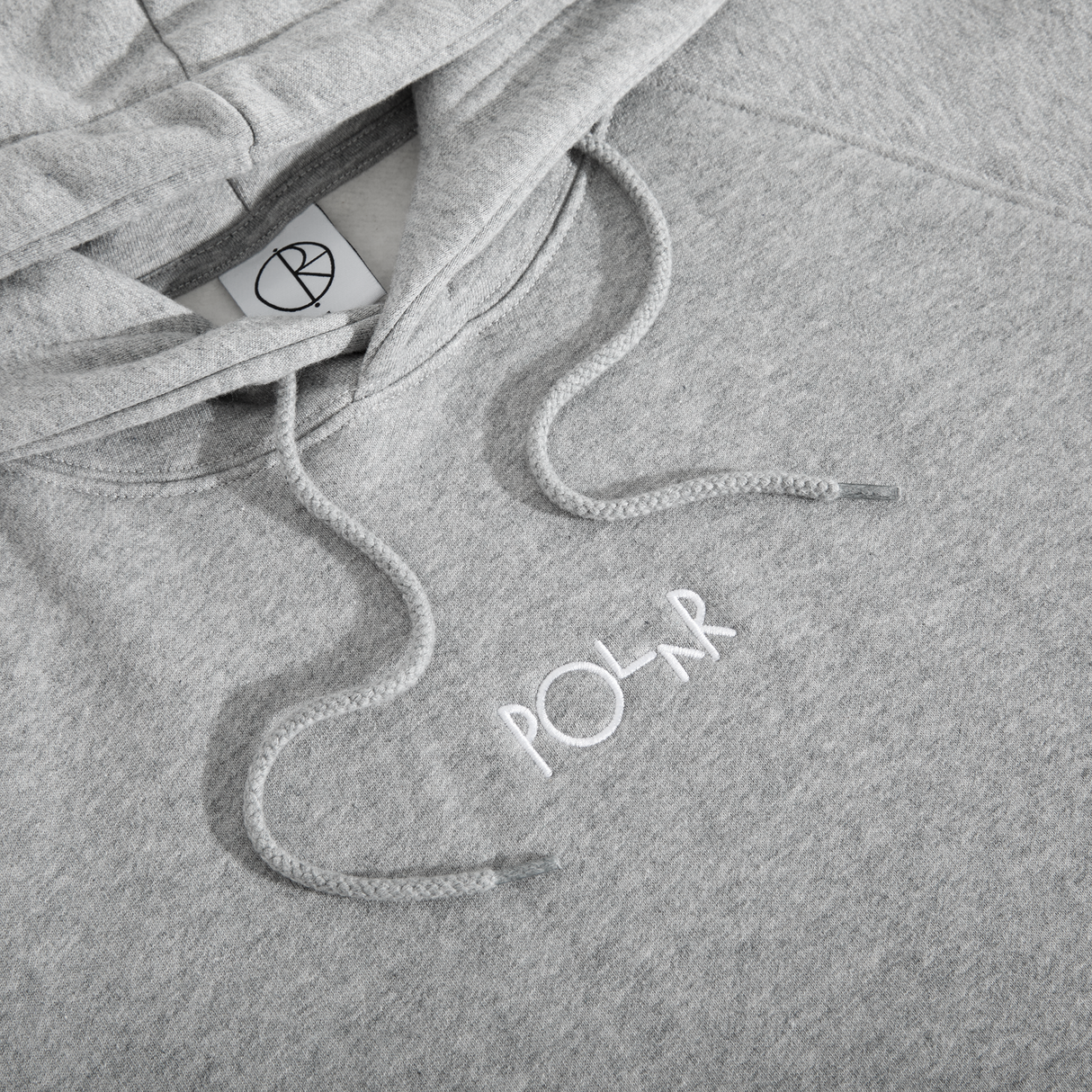 Polar Default Heather Grey Hooded Sweatshirt