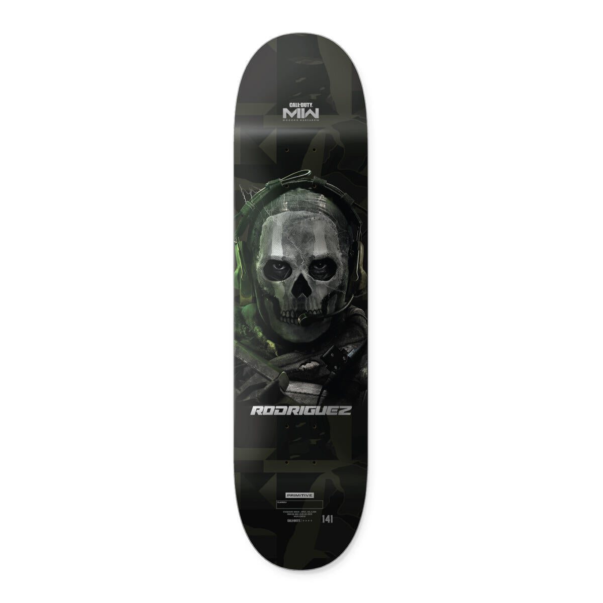 Primitive Rodriguez Ghost Call of Duty 8.12" Skateboard Deck