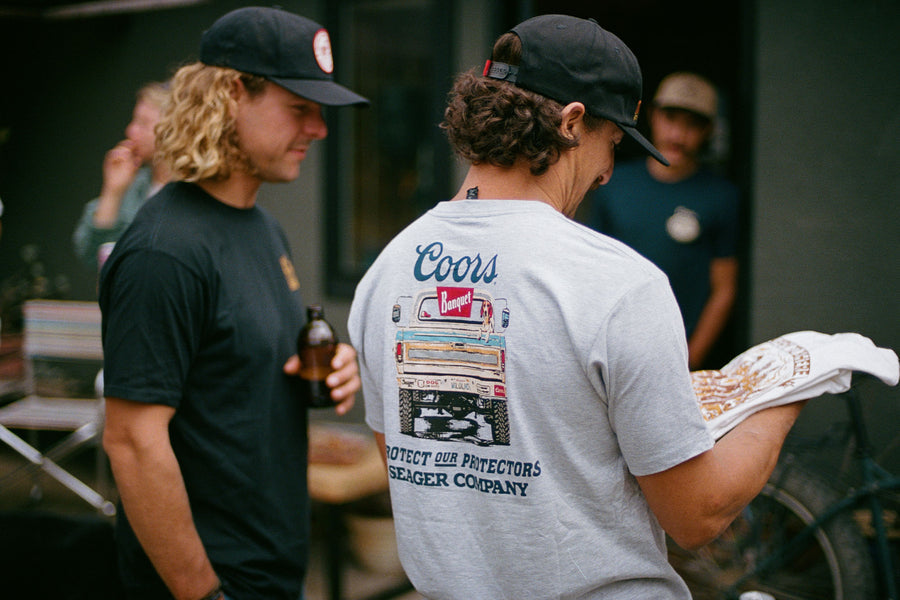 Seager x Coors Banquet Bumper Heather Grey S/s Shirt