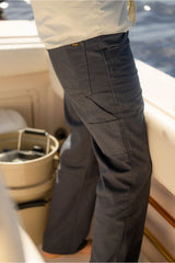 Seager Bison Corduroy Twill Navy Regular Fit Pants