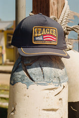 Seager America's Choice Navy Trucker Snapback Hat