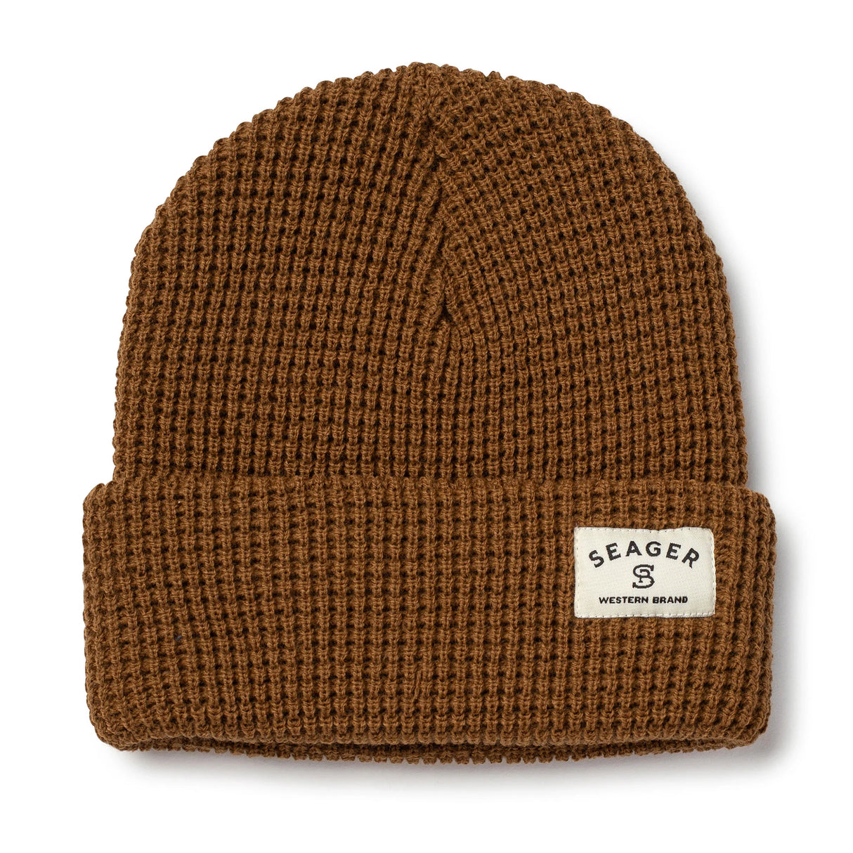 Seager Service 2.0 Brown Waffle Knit Beanie