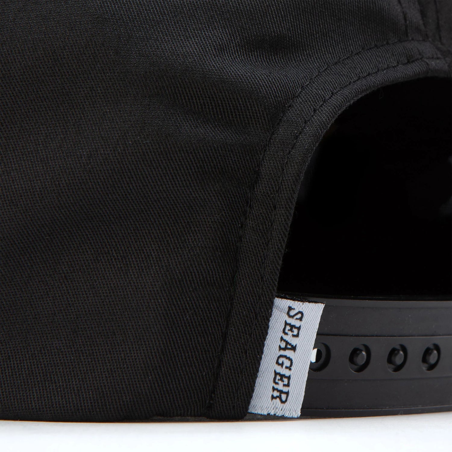 Seager Branded Black Snapback Hat