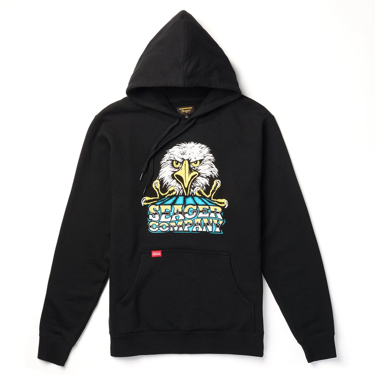 Seager Baldy Hoodie Black Hooded Sweatshirt