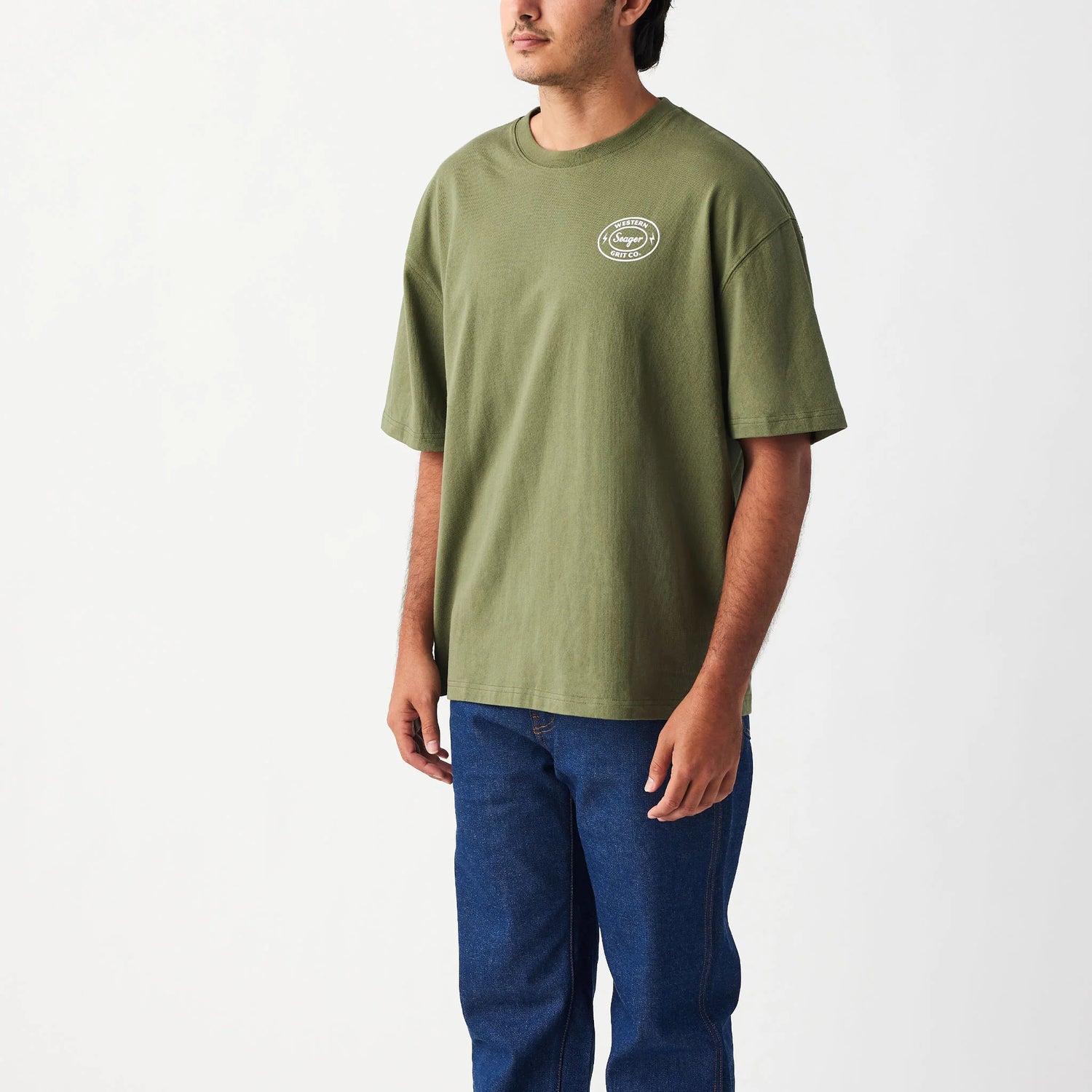 Seager Ford Burl Military Green S/s Shirt