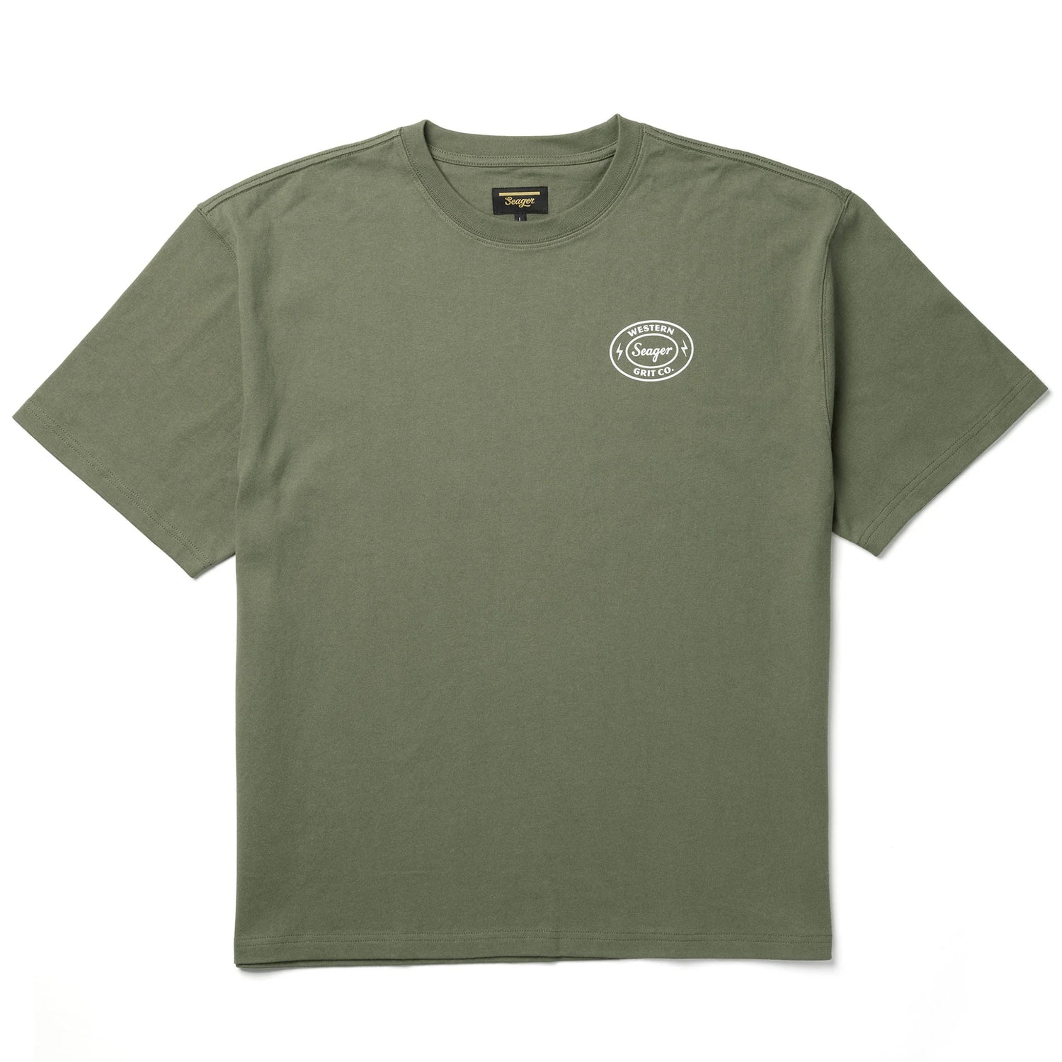 Seager Ford Burl Military Green S/s Shirt