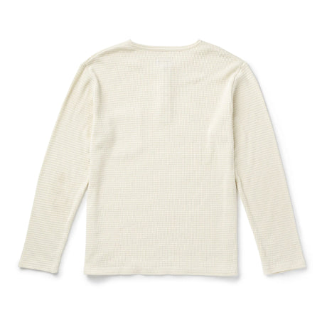 Seager Sawpit Vintage White Henley L/s Thermal Shirt