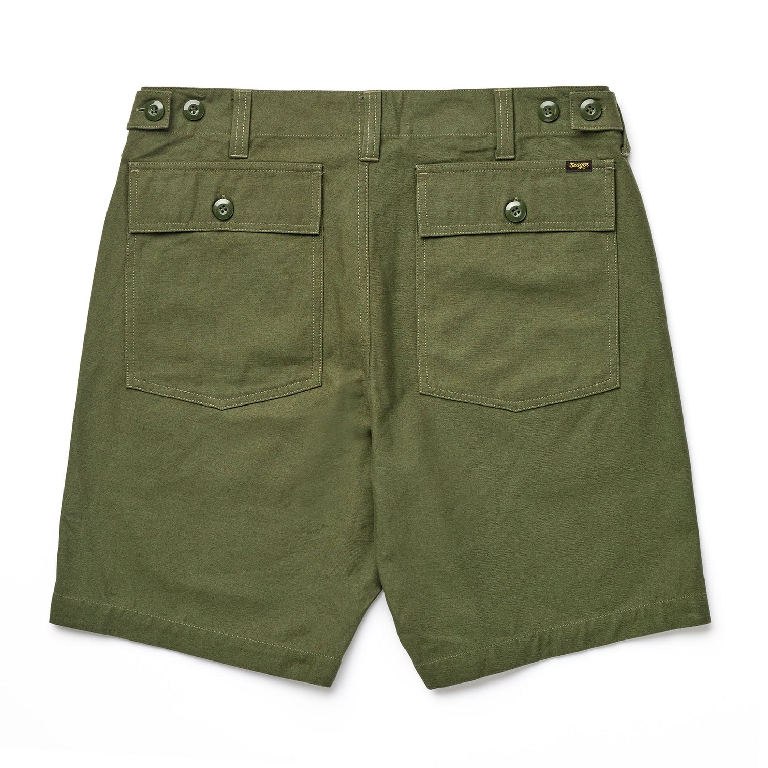 Seager Prarie Army Green Shorts