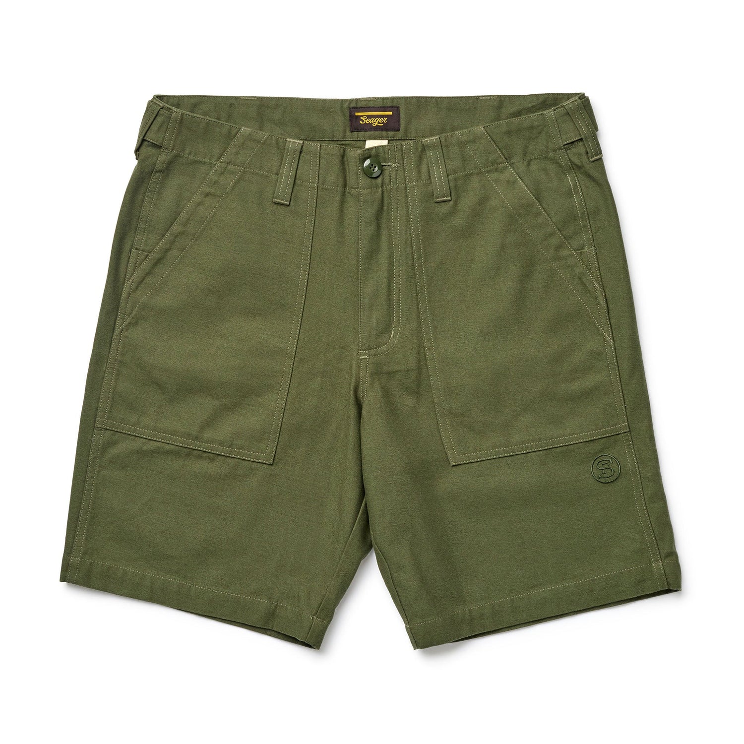 Seager Prarie Army Green Shorts