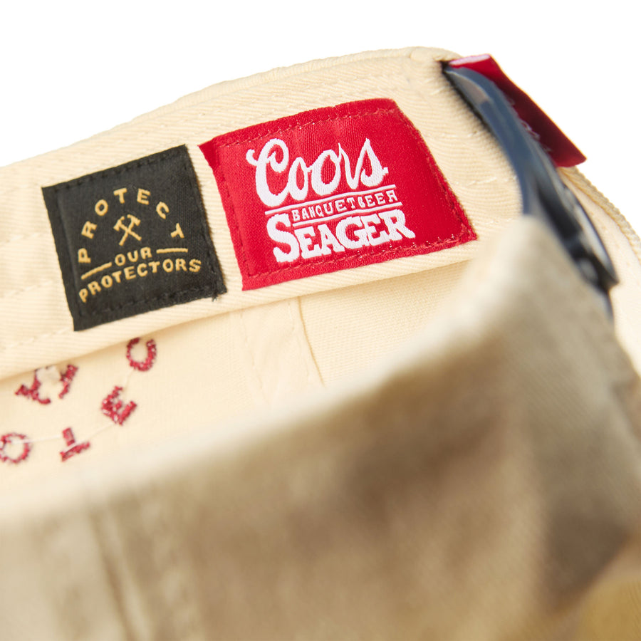 Seager x Coors Banquet P.O.P. Cream Navy Snapback