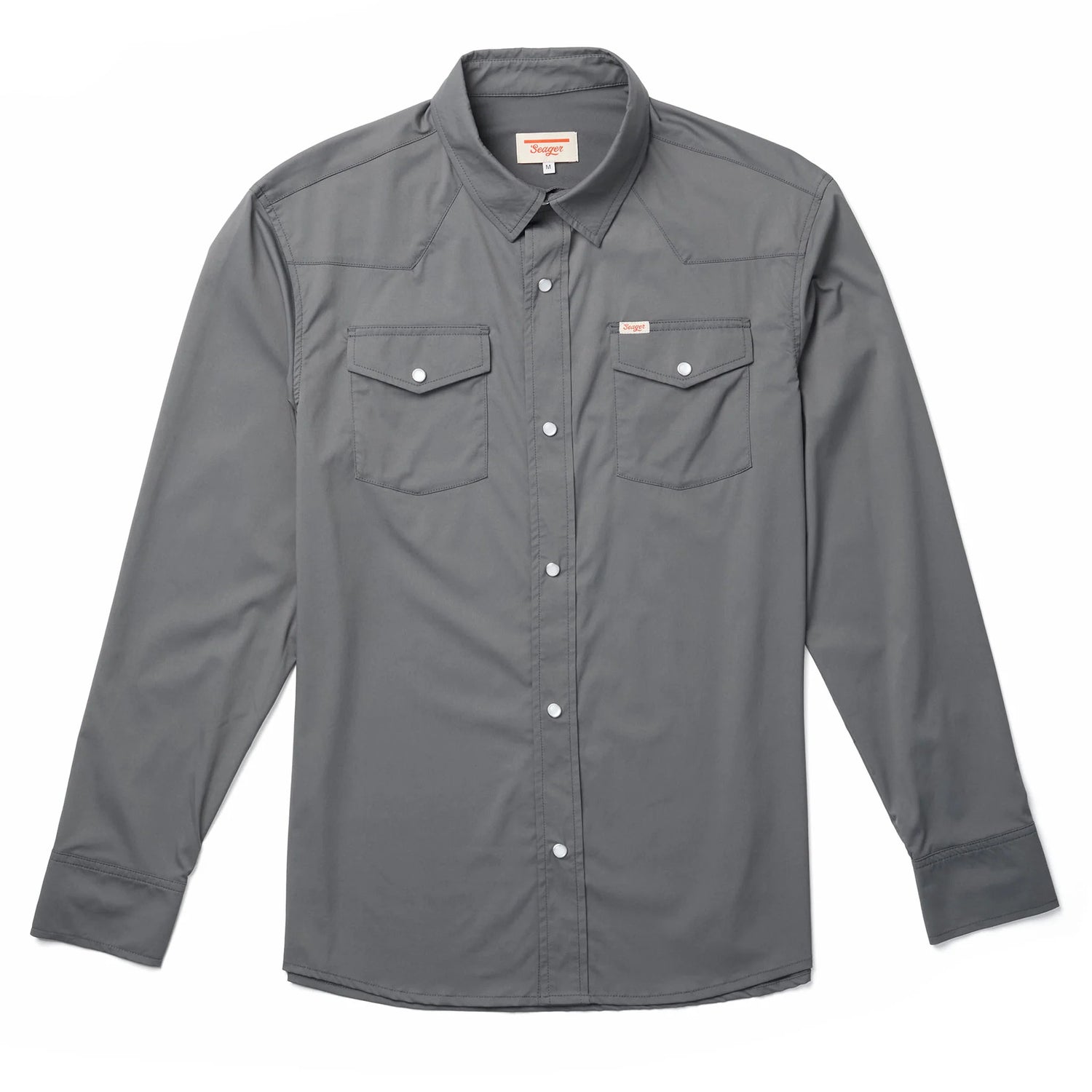 Seager El Ranchero Charcoal Grey Button Up L/s Shirt