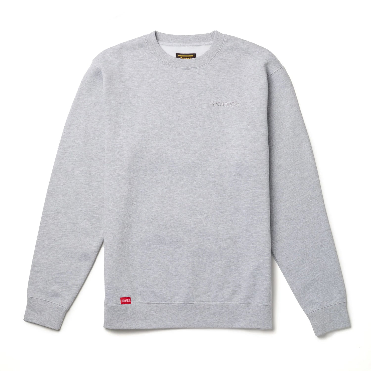 Seager Company Crew Heather Grey Crewneck Sweatshirt