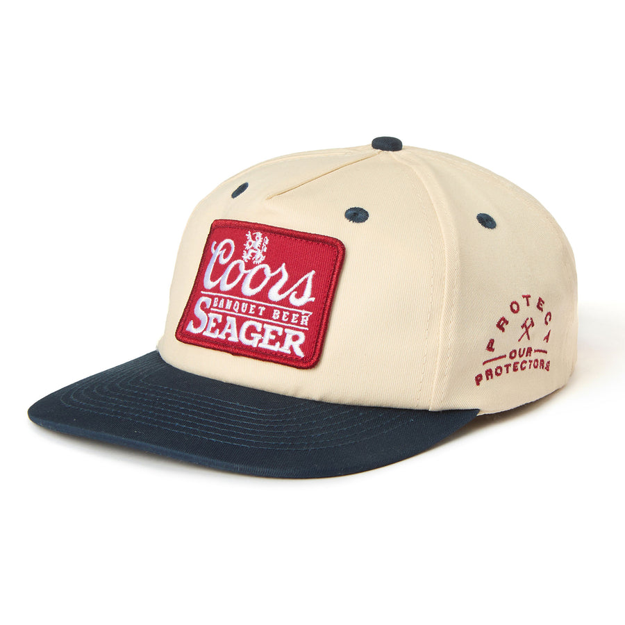 Seager x Coors Banquet P.O.P. Cream Navy Snapback