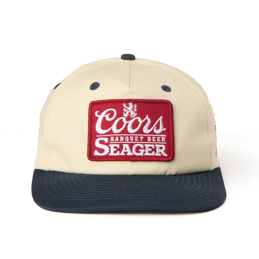 Seager x Coors Banquet P.O.P. Cream Navy Snapback