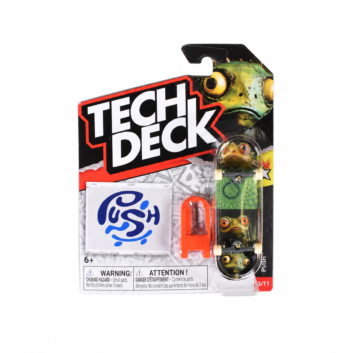 Tech Deck Push Frog Fingerboard Complete
