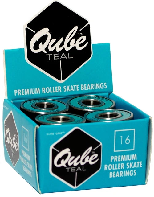 Sure-Grip Qube 8-Ball 7mm Teal (Set of 16) Roller Bearings