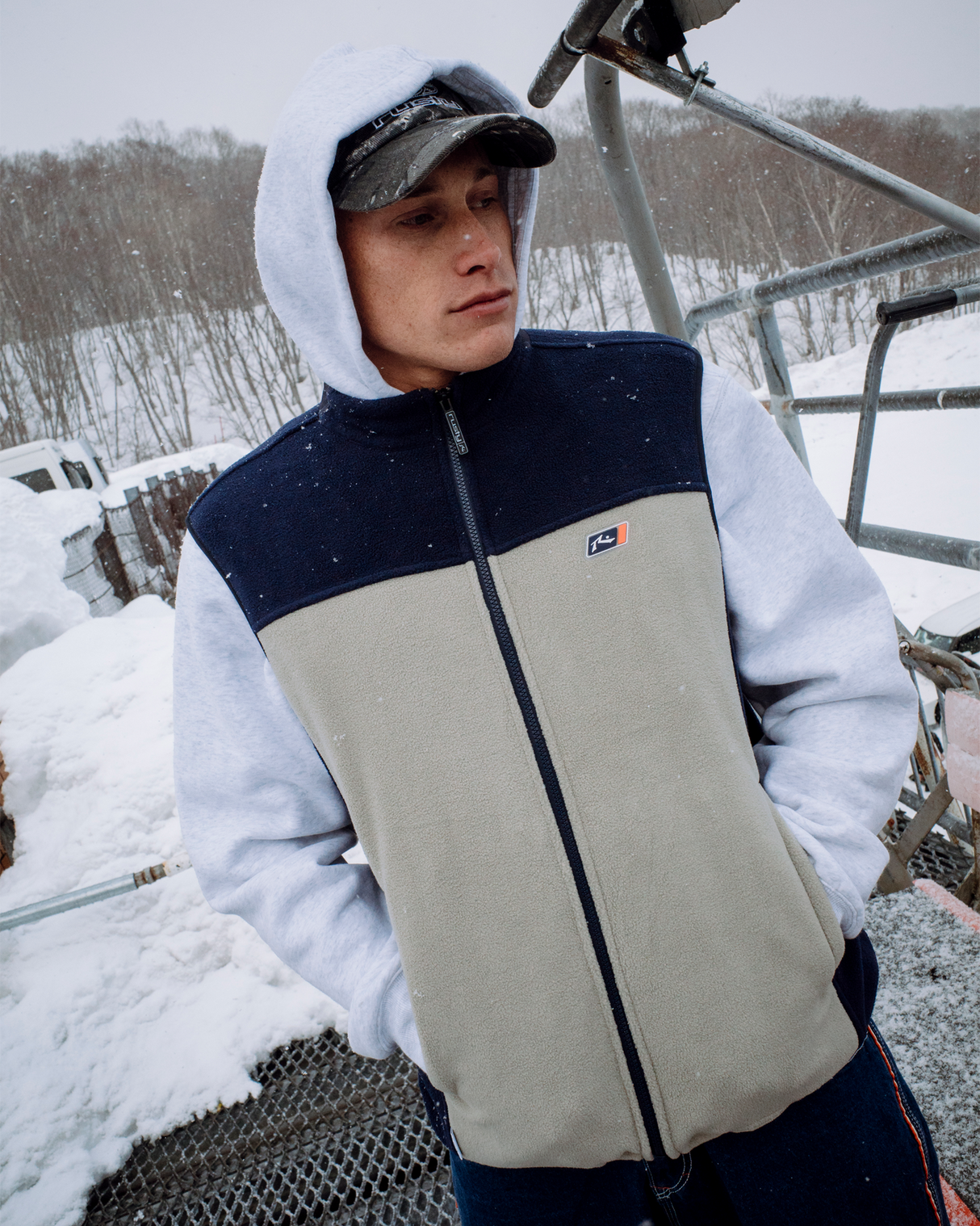 Rusty On The Run Abbey Stone Fleece Vest