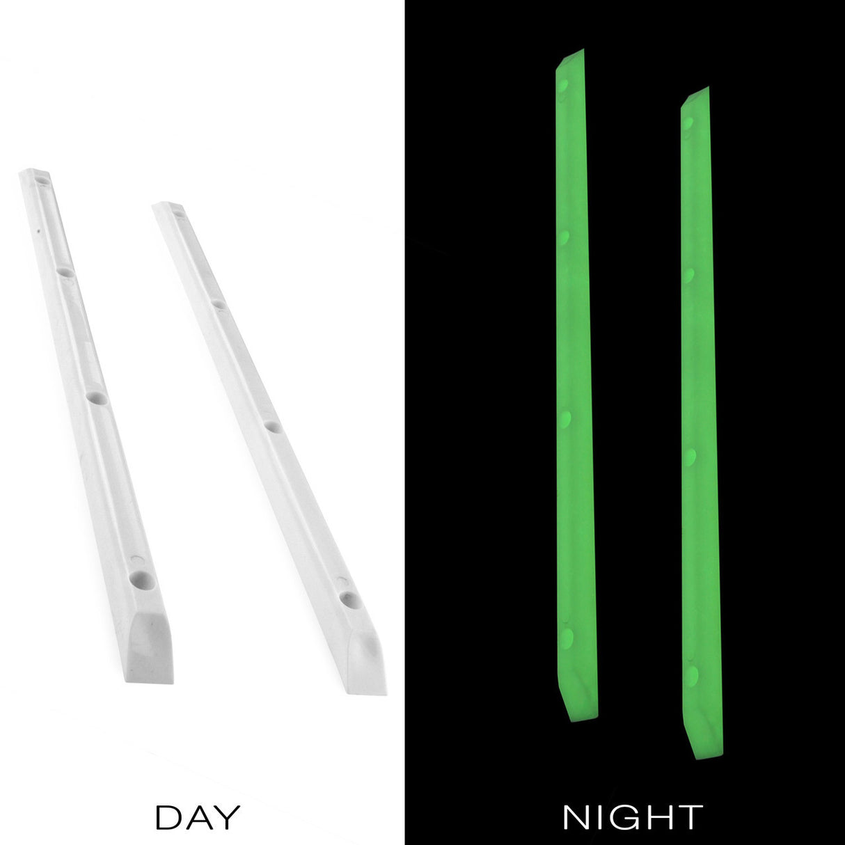 Yocaher Glow In The Dark Green (Set of 2) Rails