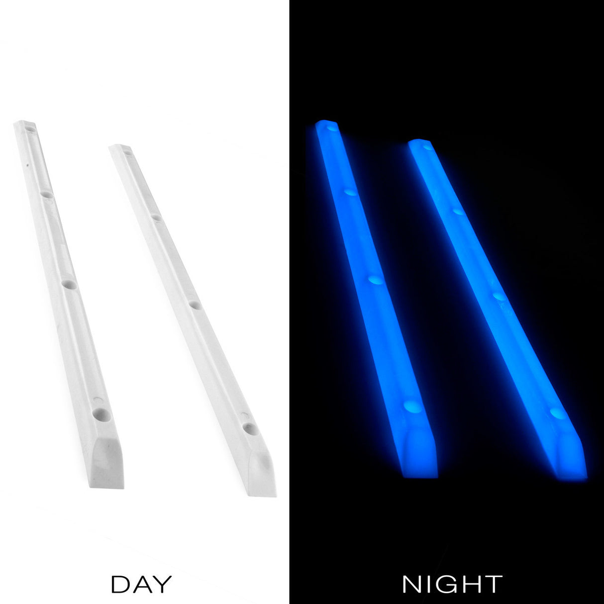 Yocaher Glow In The Dark Blue (Set of 2) Rails