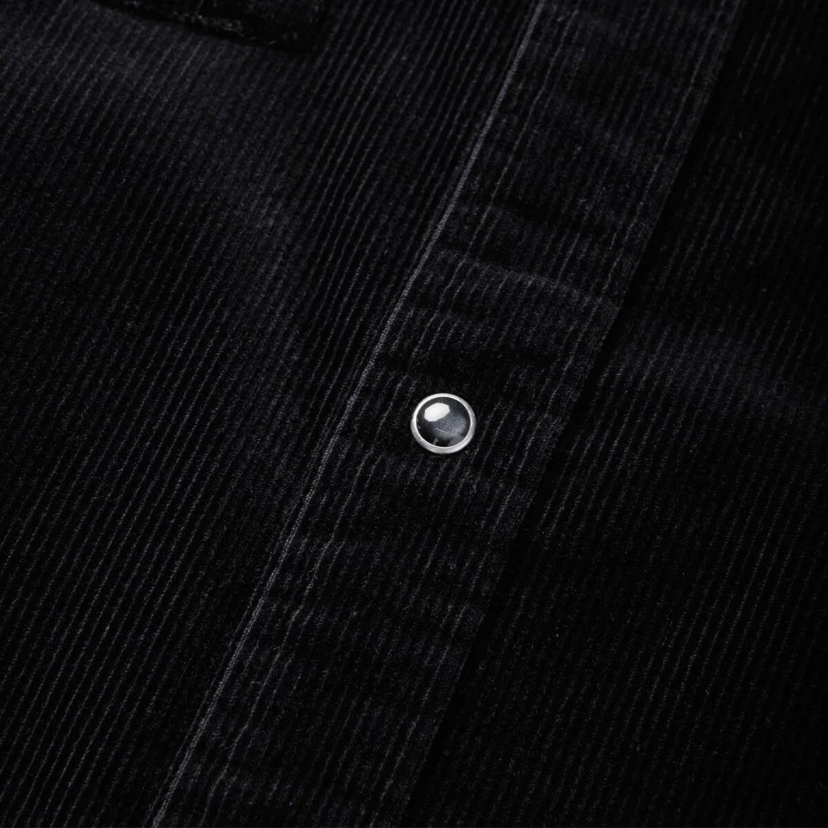 Seager Reagan Pearl Snap Cord Black Button Up L/s Shirt