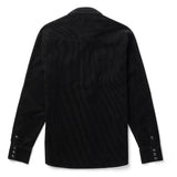 Seager Reagan Pearl Snap Cord Black Button Up L/s Shirt