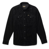 Seager Reagan Pearl Snap Cord Black Button Up L/s Shirt