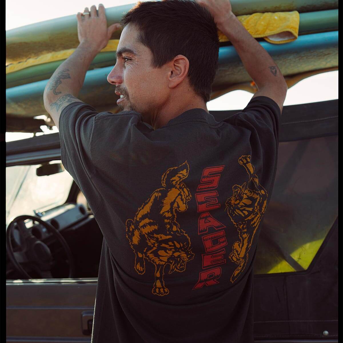 Seager The Ren Vintage Black S/s Shirt