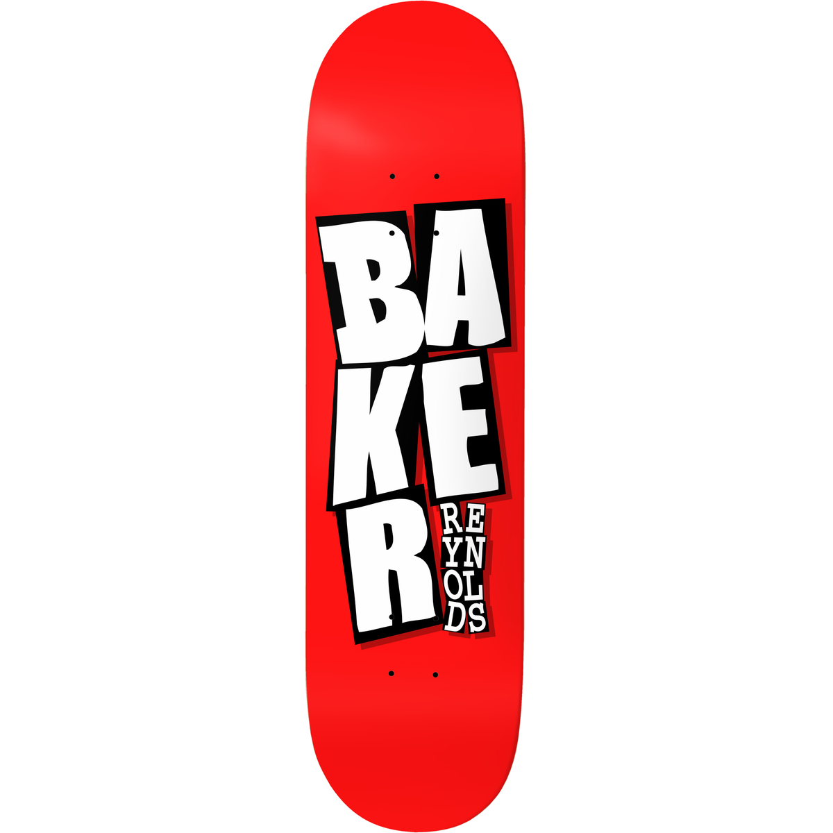 Baker Andrew Reynolds Stacked Red B2 8.0" Skateboard Deck