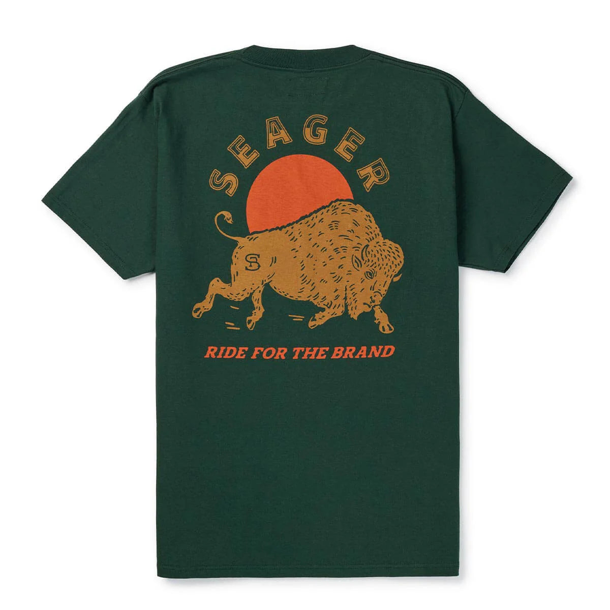 Seager Ride For The Brand Forest Green S/s Shirt