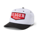 Seager Rodeo Series White/Black Snapback Hat