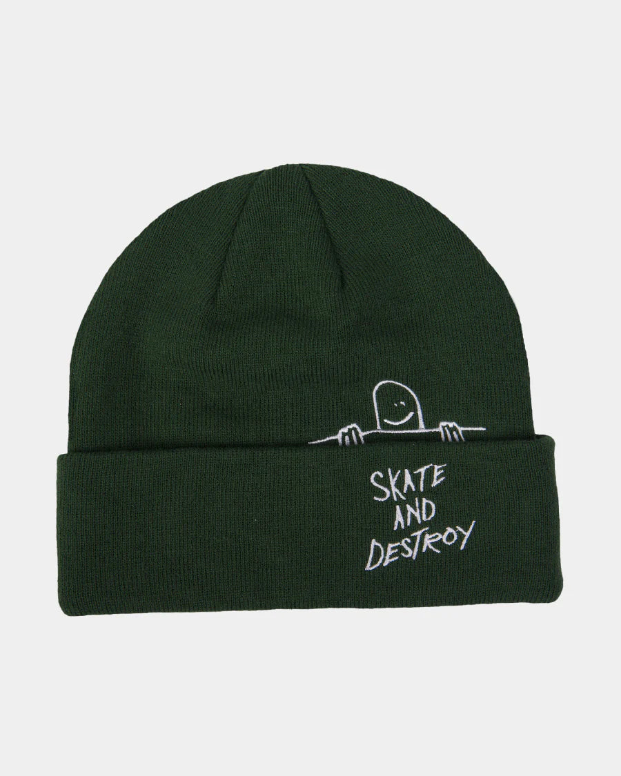 Thrasher Gonz Skate and Destroy Forest Green Fold Beanie