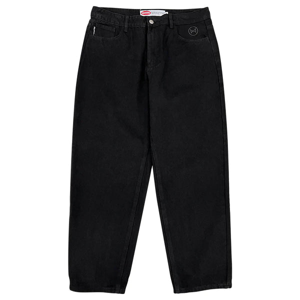 No Hours Stamped Black Denim Pants – Long Beach Skate Co