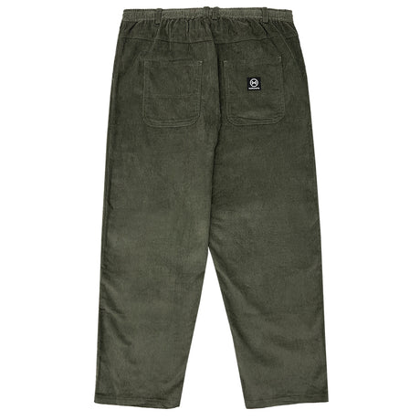 No Hours Stamped Olive Corduroy Pants