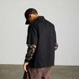 HUF Shadows Black L/s Work Shirt