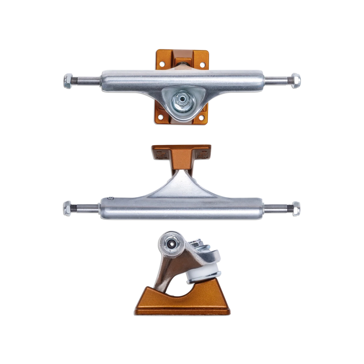 Slappy ST1 Hollow Lights Burnt Orange Skateboard Trucks