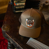 Sendero Snake Luck Brown 5 Panel Meshback Snapback Hat