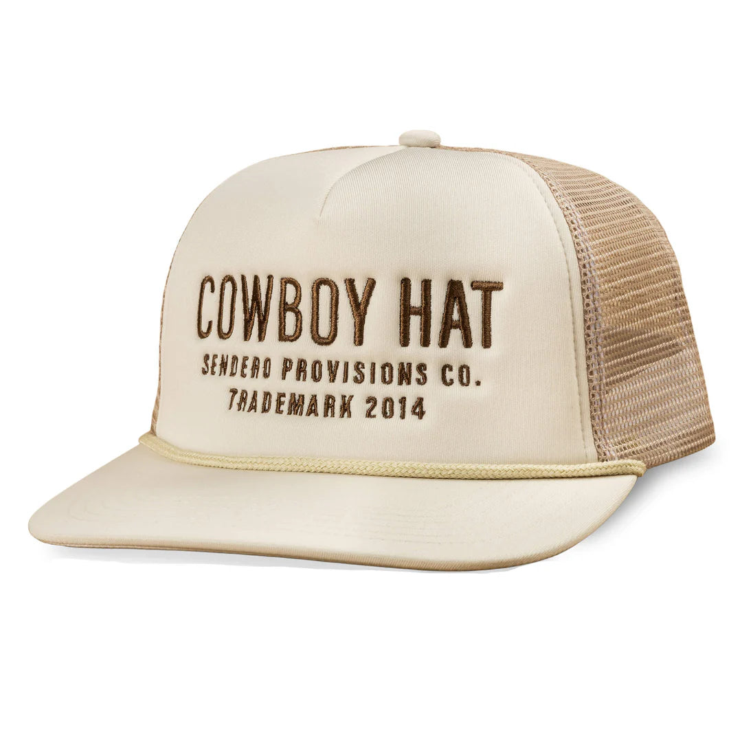 Sendero Cowboy Hat Cream Snapback Hat